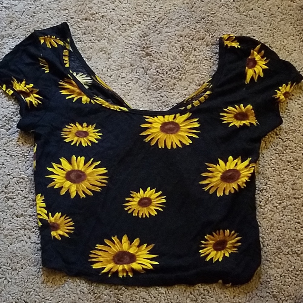 Sunflower crop top